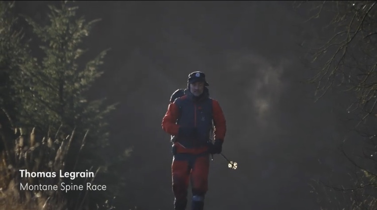 Thomas Legrain Finisher de la Spine Race en janvier 2020