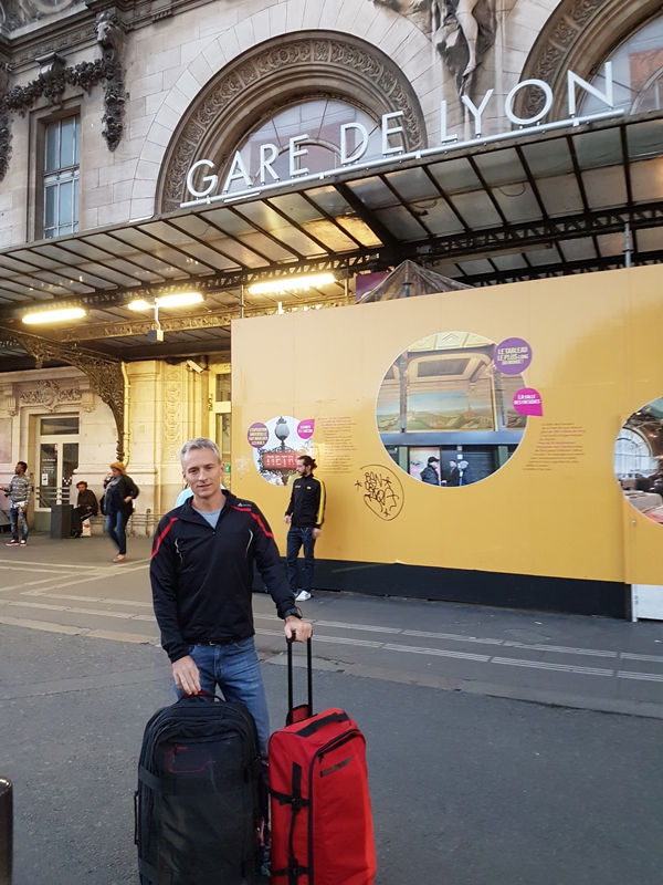 J-2, 7h gare de Lyon.  En route pour Courmayeur