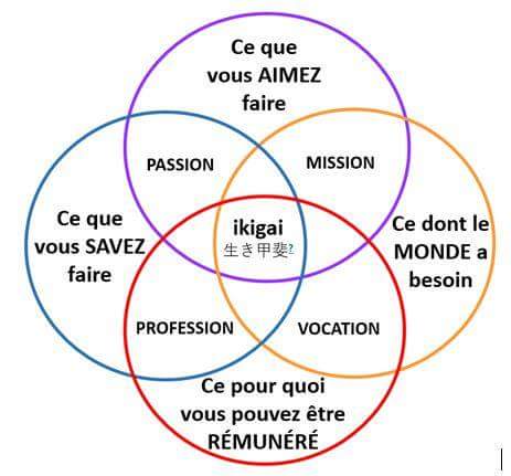 Chacun devrait prendre le temps de chercher son « Ikigai » ! Chacun devrait prendre le temps de chercher son « Ikigai » !